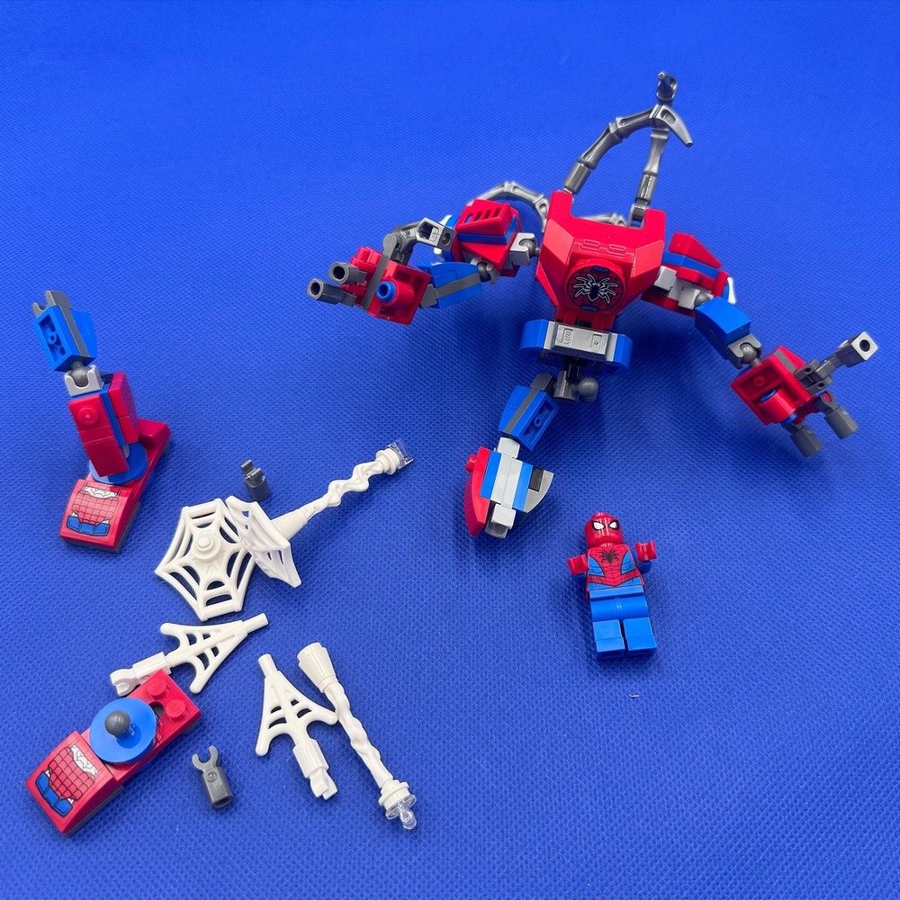 LEGO Marvel‎ Spider-Man Mech 76146 Minifigure Web Parts Bundle-Incomplete Set